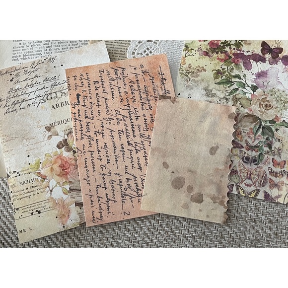 SLOW STITCHING KIT, JUNK JOURNAL, SCRAPBOOKING SUPPLIES & SNIPPET, OVER 45 piece - Picture 2 of 8